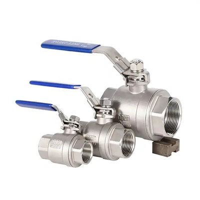 Sanitary 2 Stainless Steel Ball Valve , CF8 SS304 1000WOG Full Bore Ball Valve