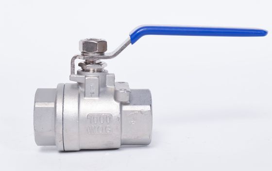 ​Female Threaded SUS304 2PC Ball Valve Stainless Steel Corrosion Resistant