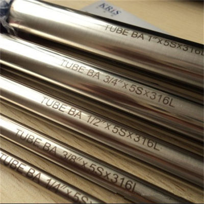 ASTM A269 TP316L Bright Annealed 320 Polished Stainless Steel Seamless Tube